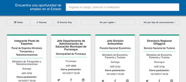 Servicio Civil lanza a la ciudadanía www.trabajaenelestado.cl portal que centraliza ofertas de empleo en el Estado