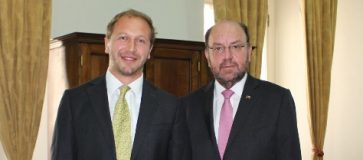 Ministro de Desarrollo Social, Alfredo Moreno, se reunió con el Director Nacional del Servicio Civil, Alejandro Weber.