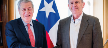 Canciller se reúne con nuevo director nacional del Instituto Antártico Chileno